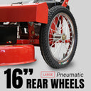 16" rear wheels
