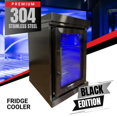 BULL BBQ Single Fridge Cooler Module – #304SS Black Edition