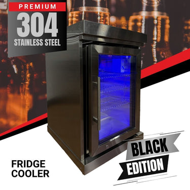 BULL BBQ Single Fridge Cooler Module – #304SS Black Edition