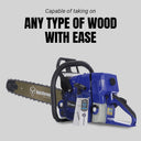 capable of taking on any type of wood with ease