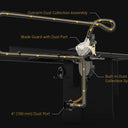 Optimized Dust Collection System
Upper and lower dust collection is achieved simultaneously for clean and enjoyable cutting.