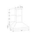 Bull BBQ 900mm Exhaust Fan Dimensions