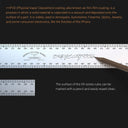The surface of the SR series rules can be marked with a pencil and easily wiped clean.