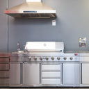 8 burner stainless steel bbq full kitchen