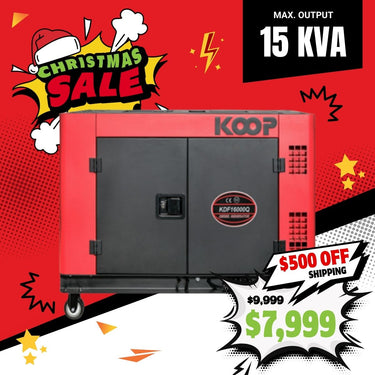 BBT 15Kva 3-phase Diesel 23hp 2-Cylinder Silent Generator - 2-Year Warranty