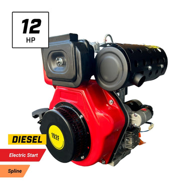 Koop 192 12hp Diesel Electric Start Engine - Spline Shaft