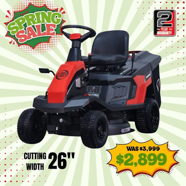 BBT EasyRider 26" 660mm  Ride-On Lawn Mower - 2-Year Warranty
