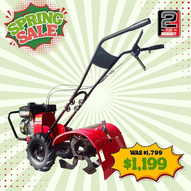 BBT Commercial Cultivator Tiller - Briggs & Stratton Vanguard 6.5HP - 2-Year Warranty