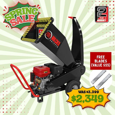BBT 9000 Series 15/20hp Petrol 420cc Electric Start Wood Chipper - 2-Year Warranty