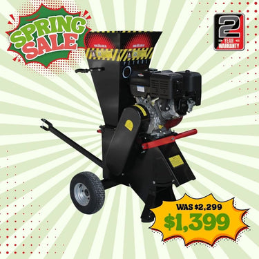 BBT 15/20hp Petrol 420cc Electric Start Garden Wood Mulcher/Chipper - 2-Year Warranty