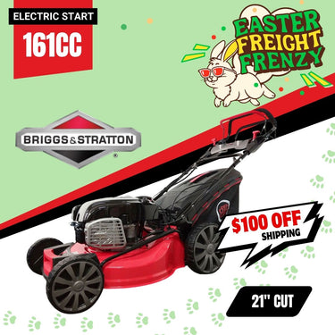 BBT 21" Self-Propelled 4-Speed Briggs & Stratton Electric Start Lawn Mower