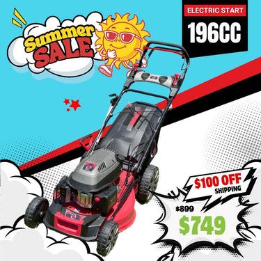 BBT 21" Self Propelled 4 Speed 196cc Petrol Electric Start Lawn Mower