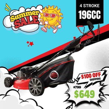 BBT 21" Self Propelled 4 Speed 196cc Petrol Lawn Mower