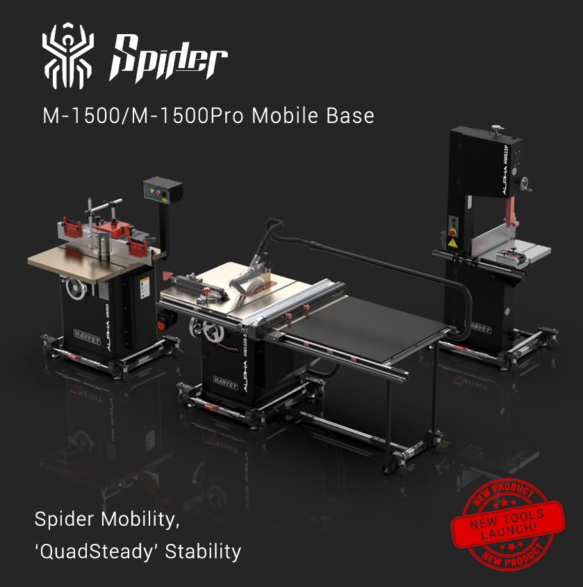 Harvey Point Base Model Harvey Spider M1500-E Mobile Base Extension – Bigger Boyz Toyz Australia