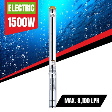 BBT 1 1/4" Submersible/Bore Water Pump – 1500W - 8,100L/H - 88M Head