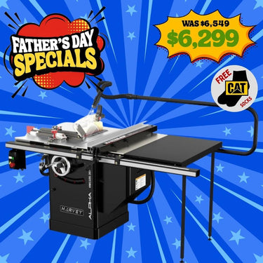 Harvey Alpha HW110S-36Pro Woodwork Dovetail Stain-less Cabinet Table Saw
