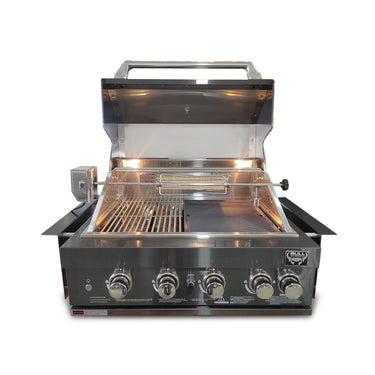 Bull BBQ Black Edition 5-Burner Built-in Outdoor Kitchen with Rotisserie – #304 Stainless Steel