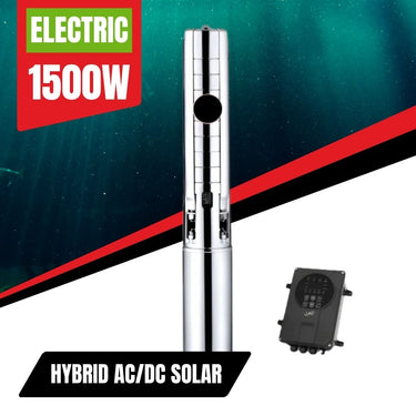 BBT 4" Hybrid AC/DC Solar Submersible/Bore Pump With Intelligent Hybrid Inverter 1500W | 10,000L/h | 68m Head