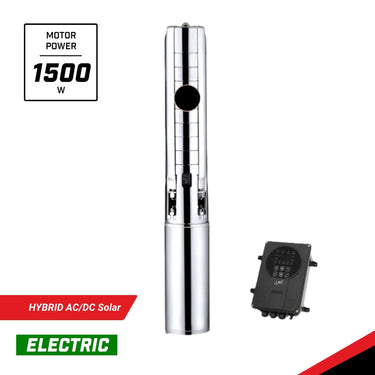 BBT 4" Hybrid AC/DC Solar Submersible/Bore Pump With Intelligent Hybrid Inverter 1500W | 10,000L/h | 68m Head