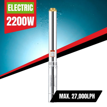 BBT 2" Submersible/Bore Water Pump – 2200W - 27,000L/H- 50M Head