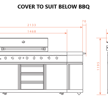 BBQ kitchen 8 Burner (Bull-611U) cover