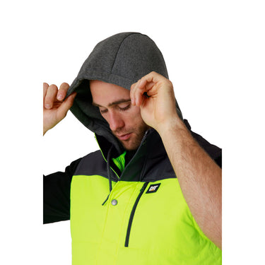CAT Hi Vis Hooded Work Vest - Yellow/Back