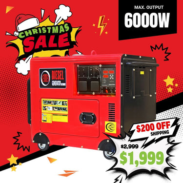 BBT 6kW 11HP Diesel Silent Backup SmartGen Generator - 2-Year Warranty