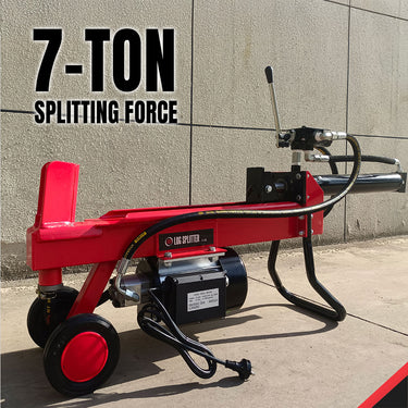 BBT 7/10T Electric Hydraulic Wood Log Splitter - Smart-Return Control Valve