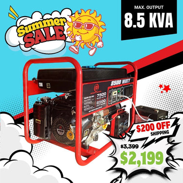 BBT 8.5kVa Petrol Generator with Remote Start + ATS Switch - 2-Year Warranty