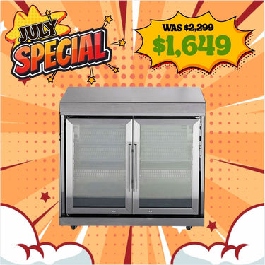 Bull BBQ 126L Stainless Steel Double Door Outdoor Fridge Cooler