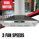 Bull BBQ Dual Motor Exhaust Fan Extractor with Digital Display (#304SS) - 2000CBM