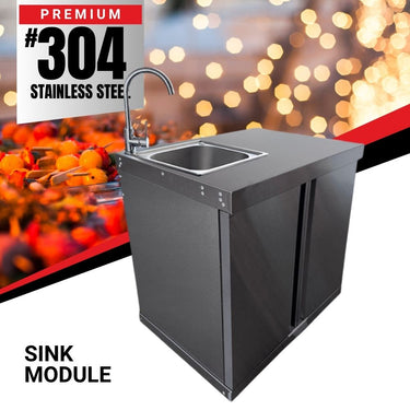 Bull BBQ Stainless Steel Outdoor Kitchen Sink Module – #304 Premium Stainless Steel