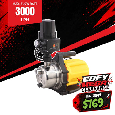 Paichi 3000i 1" High Pressure Electric Automatic Water Tank Pump - 600W/1HP - 3000L/H