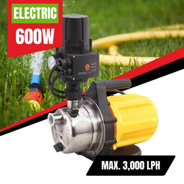 Paichi 3000i 1" High Pressure Electric Automatic Water Tank Pump - 600W/1HP - 3000L/H