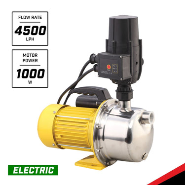 Paichi 4500i 1" High Pressure Electric Automatic Water Tank Pump - 1000W/1.5HP - 4500L/H