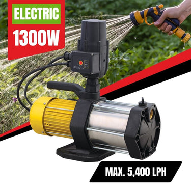 Paichi 5400i 1" High Pressure Electric Automatic Water Tank Pump - 1300W/2HP - 5400L/H