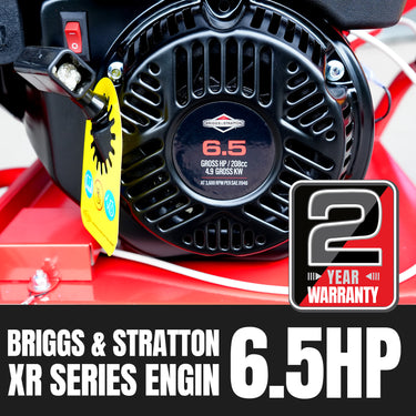 BBT XR950 Briggs & Stratton Garden Wood Chipper Shredder - 6.5hp Petrol - 2-Year Warranty