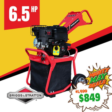 BBT XR950 Briggs & Stratton Garden Wood Chipper Shredder - 6.5hp Petrol - 2-Year Warranty