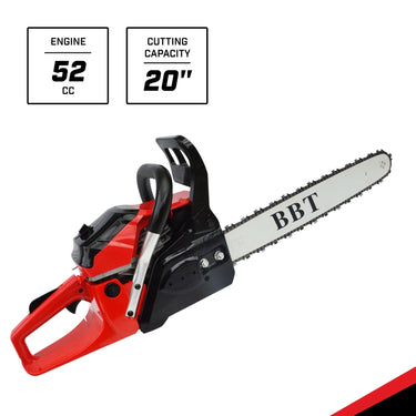 BBT 52cc 3hp 20" E-Start Petrol Chainsaw
