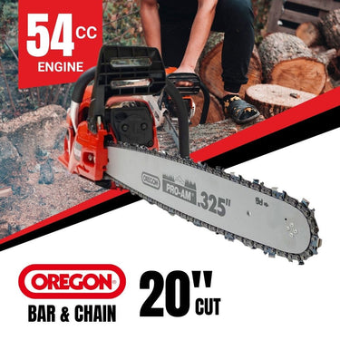 BBT 54cc 3.4hp 20" Oregon Petrol Chainsaw