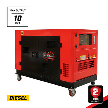 BBT 10KVA 23HP 2-Cylinder Diesel Silent Generator - 2-Year Warranty