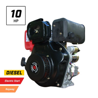 Koop 10HP 186F Diesel Engine with Electric Start & 1" (25.4mm) Keyway Shaft