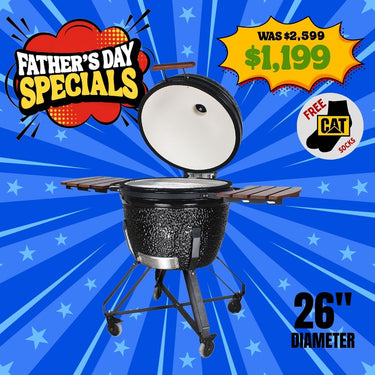 Kamado Smoker Grill 26" included Stand with wheels