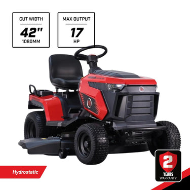 BBT EasyRider 42" Max Ride-On Lawn Mower - 2-Year Warranty