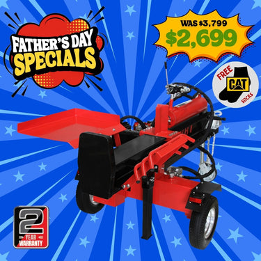BBT 40/65 Ton Wood Log Splitter - 15hp Petrol Electric Start Engine - 2-Year Warranty