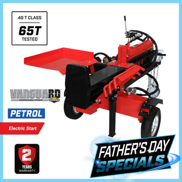 BBT 40/65 Ton Wood Log splitter - Briggs & Stratton Vanguard 14hp Electric Start - 2-Year Warranty