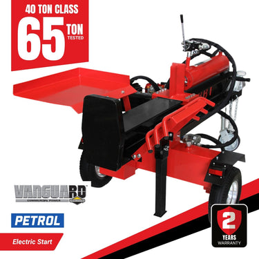 BBT 40/65 Ton Wood Log splitter - Briggs & Stratton Vanguard 14hp Electric Start - 2-Year Warranty