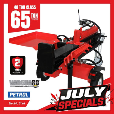 BBT 40/65 Ton Wood Log splitter - Briggs & Stratton Vanguard 14hp Electric Start - 2-Year Warranty