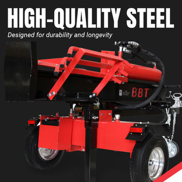 BBT 27 Ton Wood Log splitter - Honda GX200 6.5HP Electric Start - 2-Year Warranty