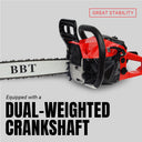 dual-weighted crankshaft